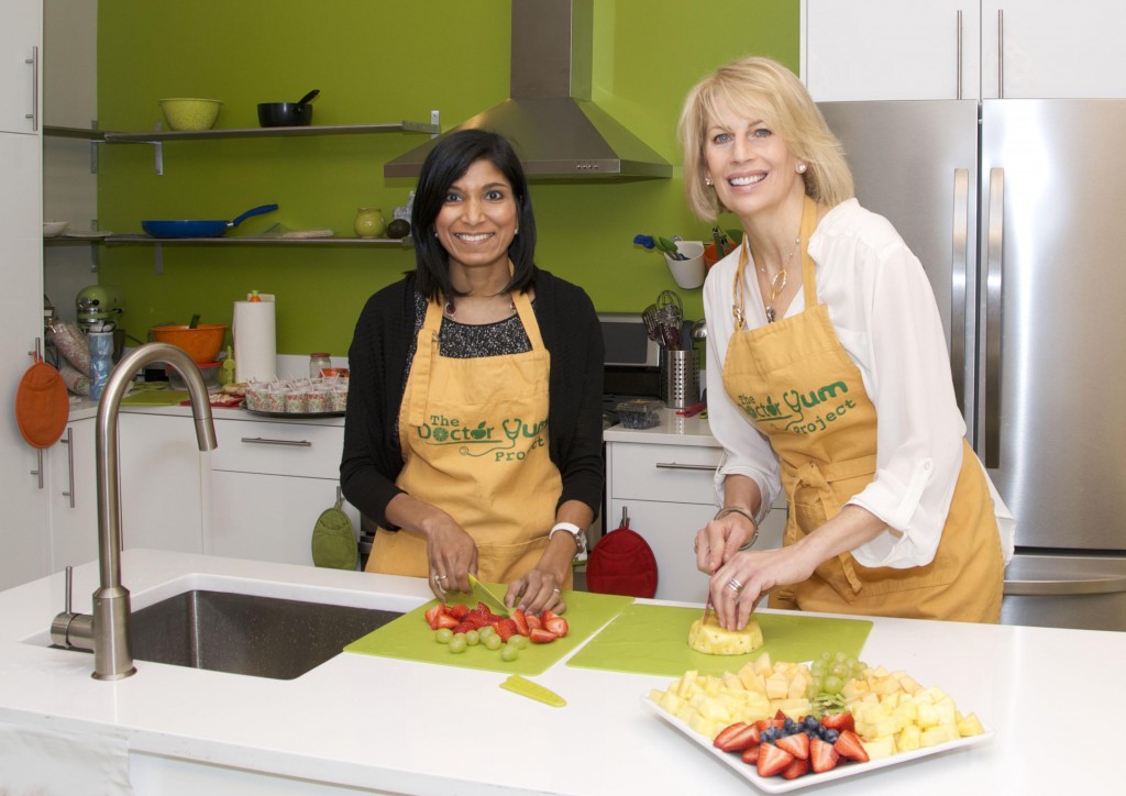 Pediatrician Nimali Fernando, MD MPH and feeding specialist Melanie Potock,